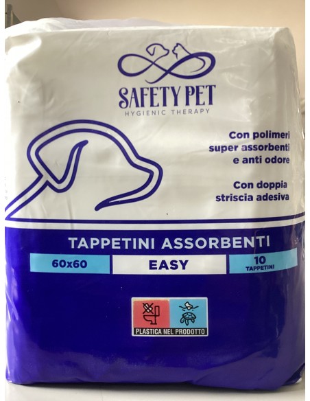 TAPPETINI ASSORBENTI SAFETY PET EASY (10pz)