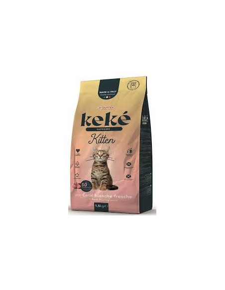 KEKÈ CROCCANTINI KITTEN CARNI BIANCHE FRESCHE 1,5kg