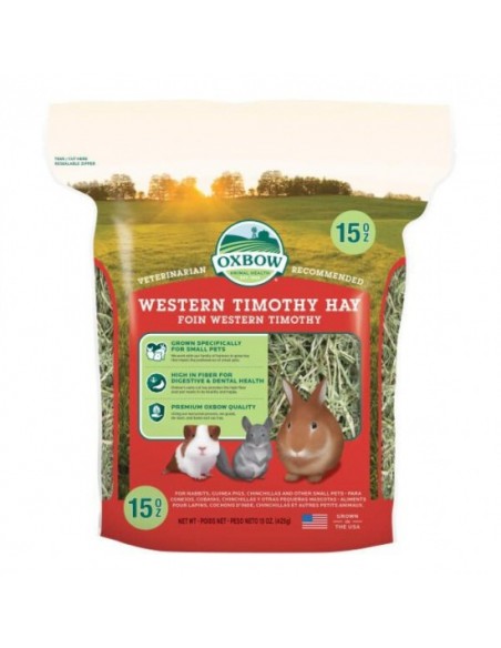 Fieno Oxbow - Western Timothy Hay - 425 gr mangime semplice per conigli e roditori