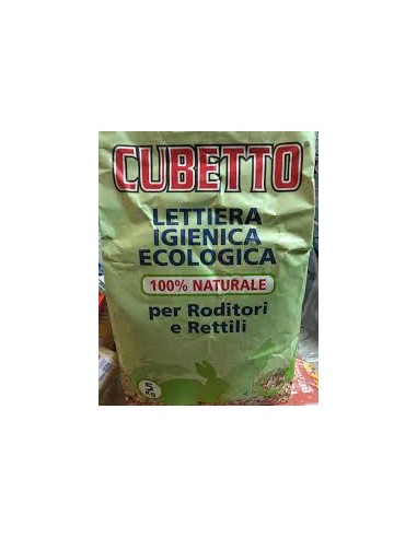 CUBETTO LETTIERA ECOLOGICA RODITORI E RETTILI 5KG